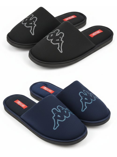 Pantofole Mule Uomo Imbottite Logo Omini KAPPA Confezione 2 Paia - Kiabi