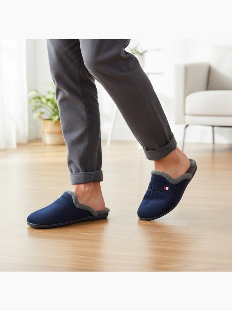 Pantofole mule uomo ozabi fantasia spagna Blu marino - Kiabi