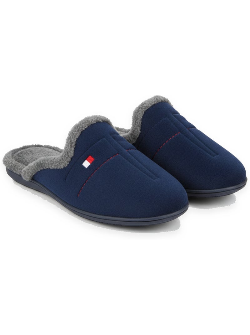 Pantofole mule uomo ozabi fantasia spagna Blu marino - Kiabi