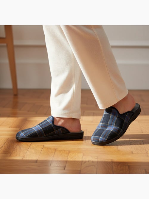 Pantofole mule uomo ozabi jacquard scozzese realizzate in spagna - Kiabi