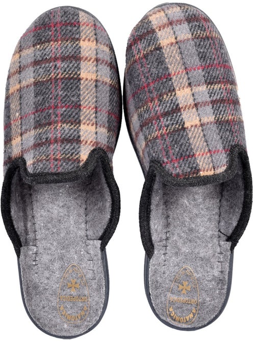 Pantofole mule uomo ozabi jacquard scozzese realizzate in spagna - Kiabi Pantofole mule uomo ozabi jacquard scozzese realizzate in spagna - Kiabi