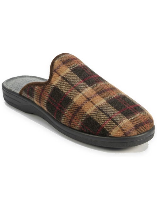 Pantofole mule uomo ozabi jacquard scozzese realizzate in spagna - Kiabi