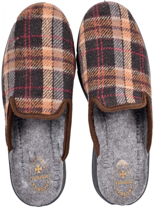 Pantofole mule uomo ozabi jacquard scozzese realizzate in spagna - Kiabi