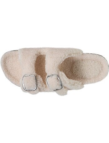 Pantofole mules aperte ammortizzazione del tallone, comfort di donna isotoner