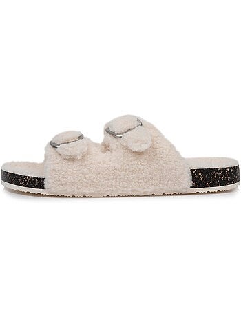 Pantofole mules aperte ammortizzazione del tallone, comfort di donna isotoner
