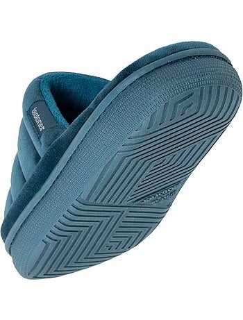 Pantofole mules aperte Suola XTRA Comfort in velluto e rete donna Isotoner