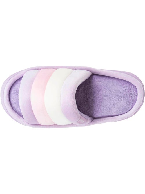 Pantofole mules aperte suola in velour bloup XTRA Comfort donna Isotoner - Kiabi