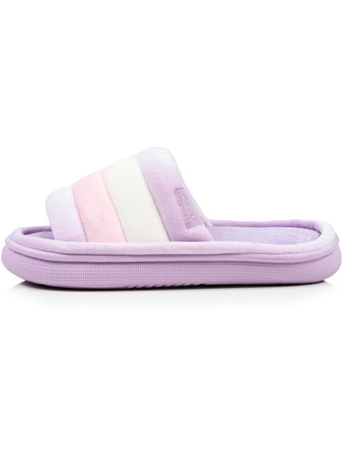 Pantofole mules aperte suola in velour bloup XTRA Comfort donna Isotoner - Kiabi