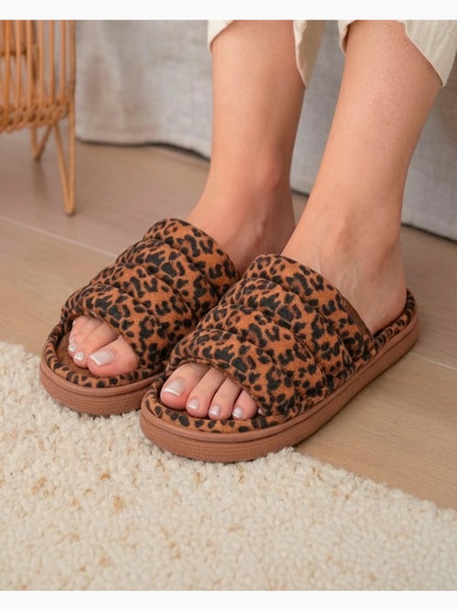 Pantofole mules aperte suola scamosciata bloup XTRA Comfort donna Isotoner - Kiabi