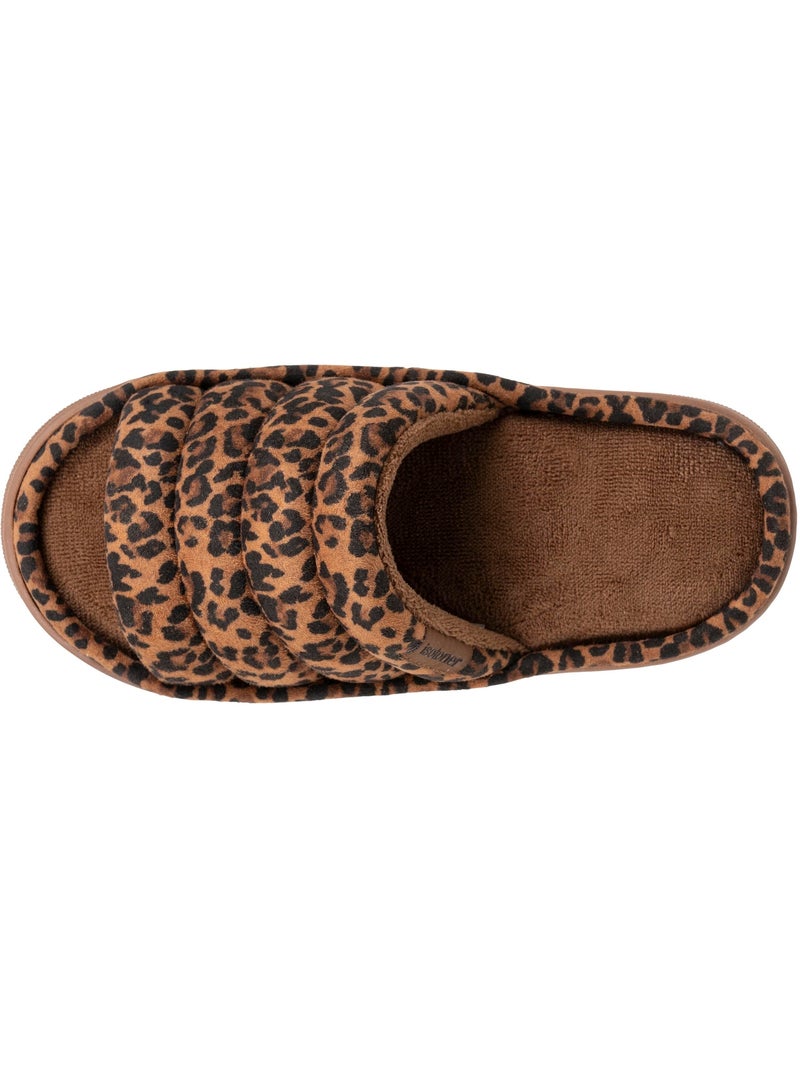 Pantofole mules aperte suola scamosciata bloup XTRA Comfort donna Isotoner Cammello - Kiabi