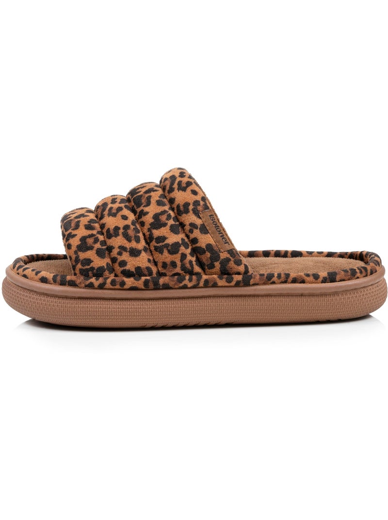 Pantofole mules aperte suola scamosciata bloup XTRA Comfort donna Isotoner Cammello - Kiabi