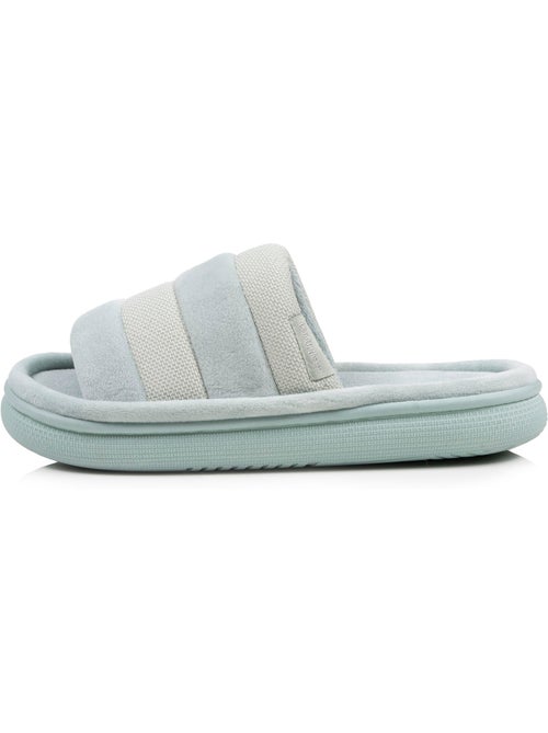 Pantofole mules aperte suola xtra comfort in velluto e rete donna - Kiabi Pantofole mules aperte suola xtra comfort in velluto e rete donna - Kiabi