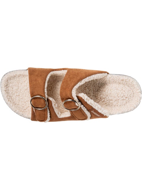 Pantofole mules aperte tacco a toppa ultraconfortevole, pelle donna Isotoner - Kiabi Pantofole mules aperte tacco a toppa ultraconfortevole, pelle donna Isotoner - Kiabi