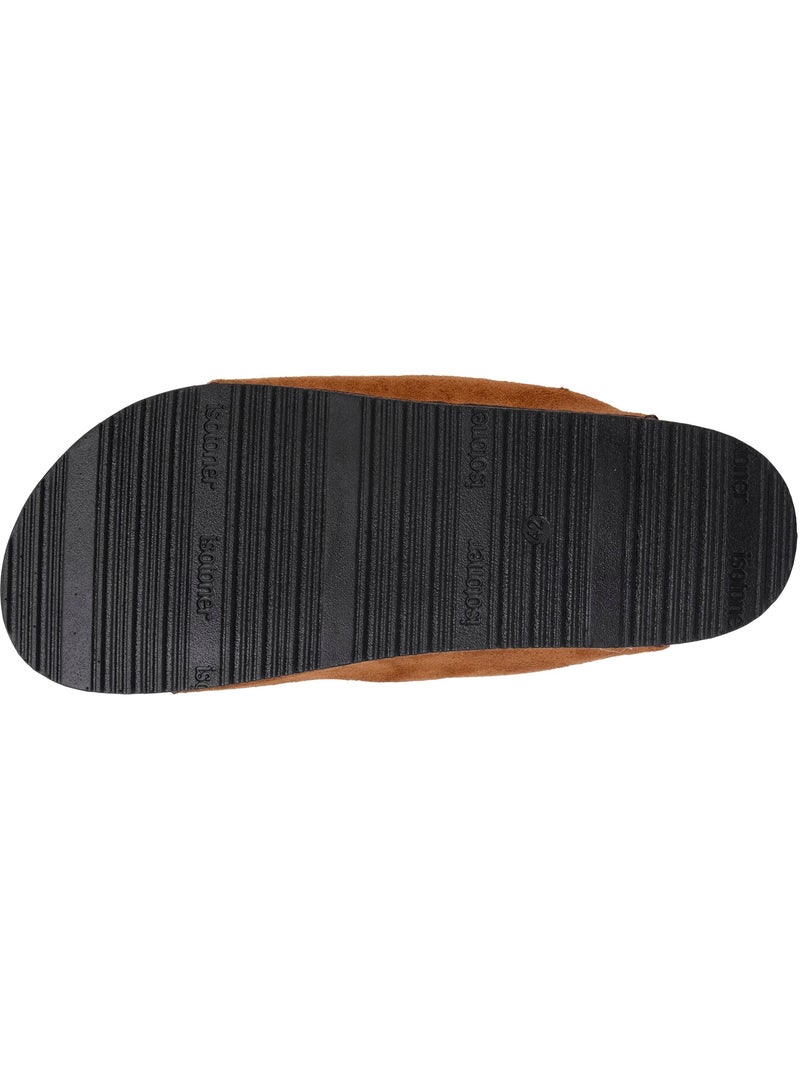 Pantofole mules aperte ultra-confortevole uomo Cammello - Kiabi