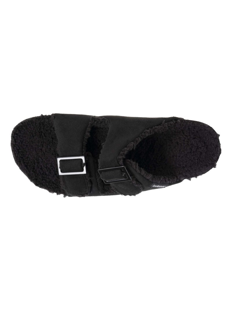 Pantofole mules aperte ultra-confortevole uomo Isotoner Nero - Kiabi