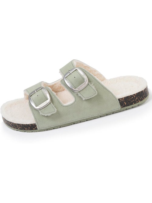 Pantofole mules aperte ultraconfortevole, in pelle donna isotoner - Kiabi Pantofole mules aperte ultraconfortevole, in pelle donna isotoner - Kiabi