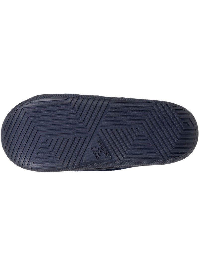 Pantofole mules aperte velluto ultramorbido, suola comfort uomo Isotoner Blu marino - Kiabi