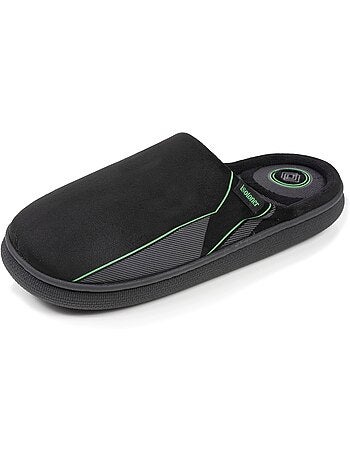 Pantofole mules camoscio, suola bloup XTRA comfort uomo Isotoner