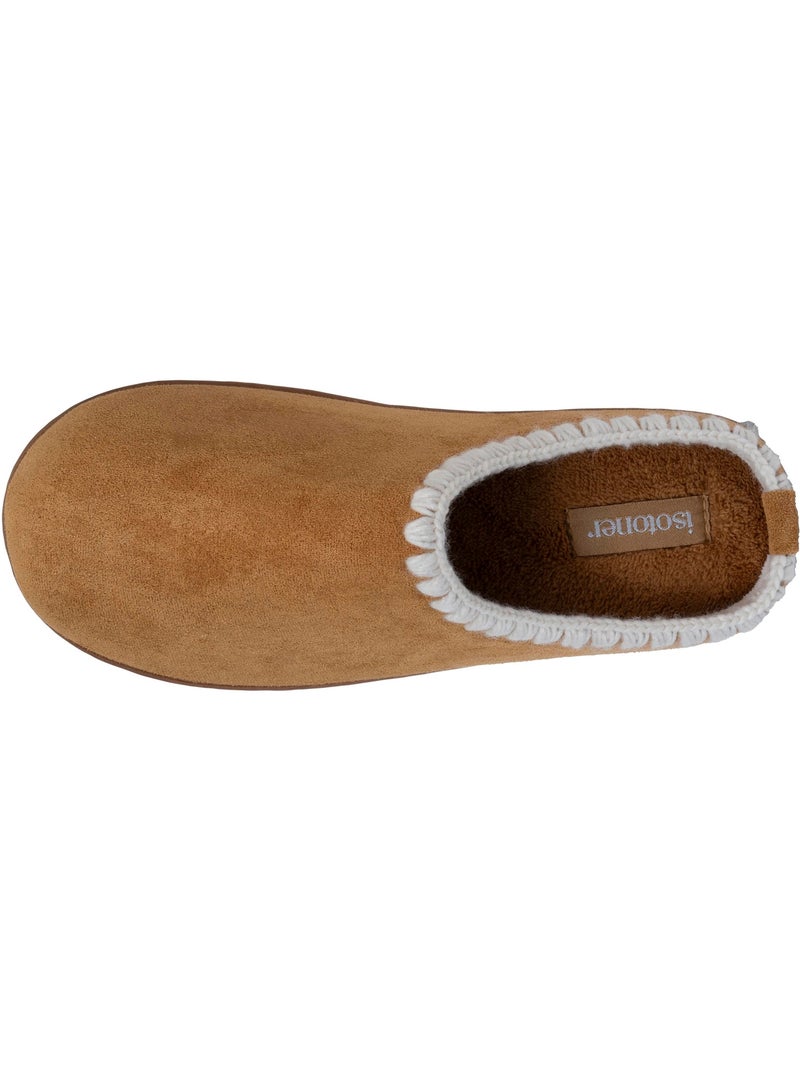 Pantofole mules con zeppa di 3,5 cm, molto confortevole donna Cammello - Kiabi