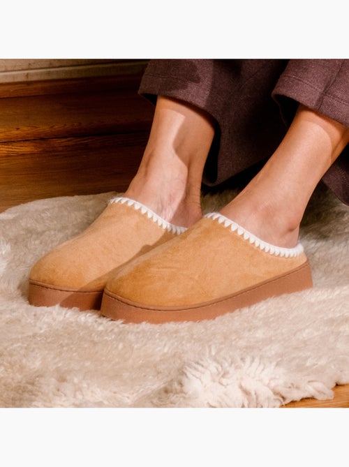 Pantofole mules con zeppa di 3,5 cm, molto confortevole donna Isotoner - Kiabi