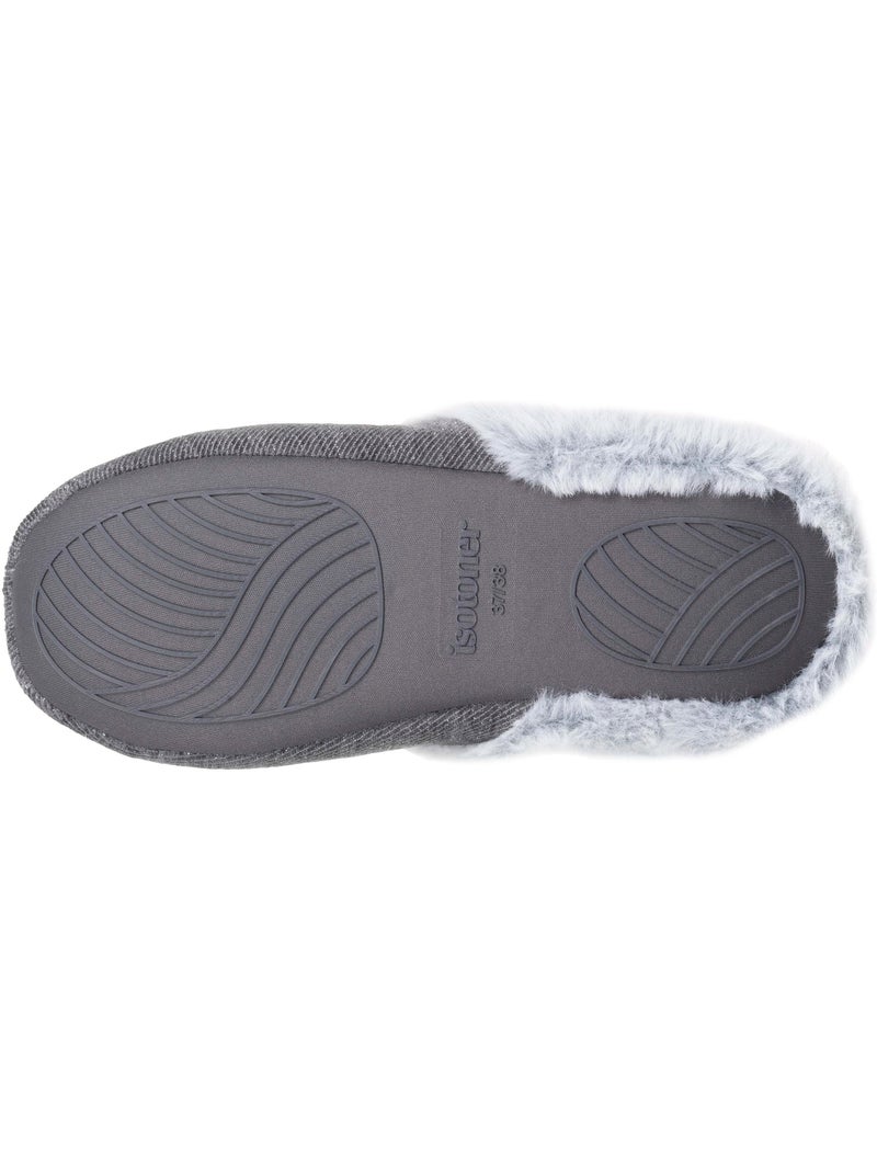 Pantofole mules  donna isotoner Grigio scuro - Kiabi