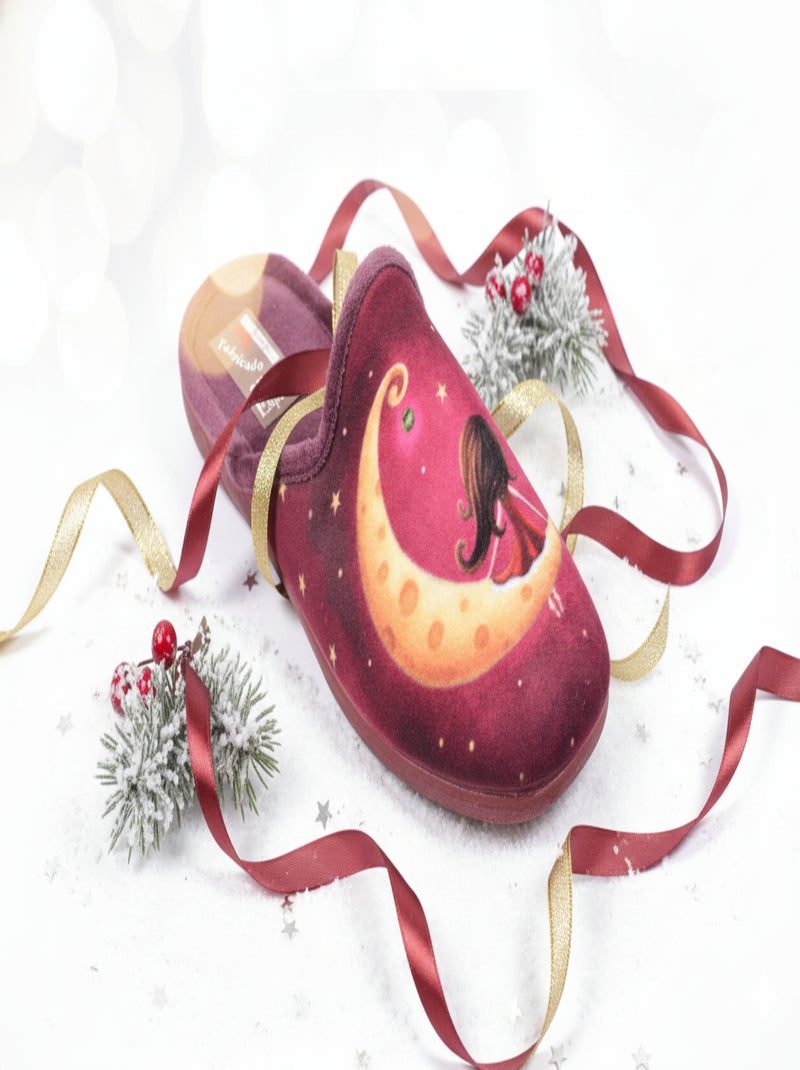 Pantofole Mules donna PHOTOPRINT Bordeaux - Kiabi