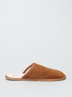 Scarpe - Pantofole mules effetto finto camoscio - Kiabi