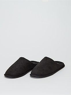 Scarpe - Pantofole mules effetto finto camoscio - Kiabi