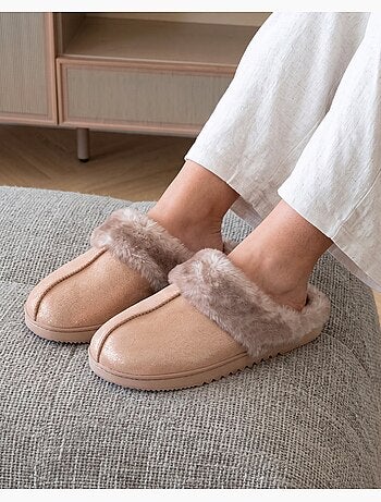 Pantofole mules estremamente comode, in similpelle donna