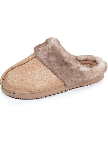 Pantofole mules estremamente comode, in similpelle donna isotoner