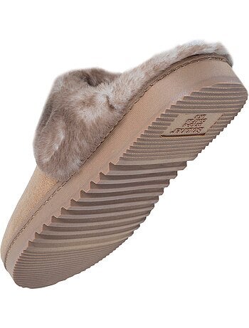 Pantofole mules estremamente comode, in similpelle donna isotoner