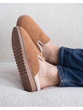 Pantofole mules estremamente comode, in similpelle uomo isotoner