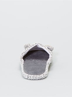 Pantofole mules 'gatto' bouclé - Kiabi