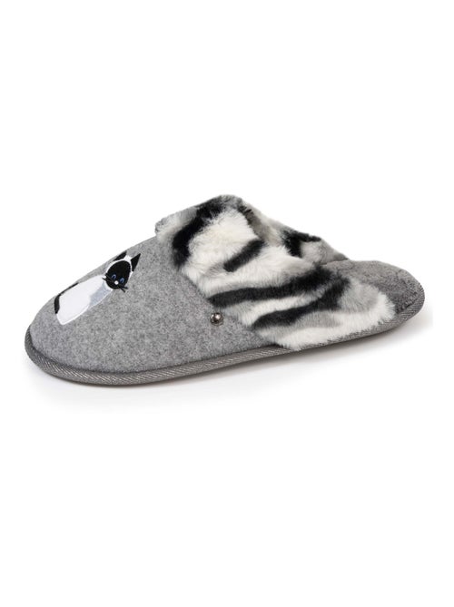 Pantofole mules Gatto di fantasia donna Isotoner - Kiabi Pantofole mules Gatto di fantasia donna Isotoner - Kiabi