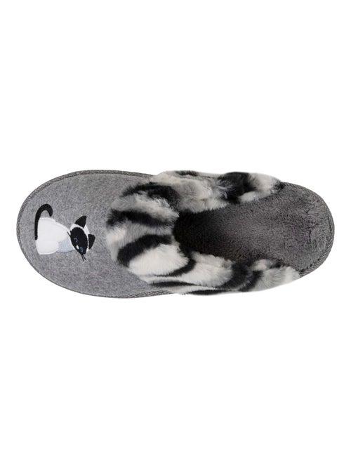 Pantofole mules Gatto di fantasia donna Isotoner - Kiabi Pantofole mules Gatto di fantasia donna Isotoner - Kiabi