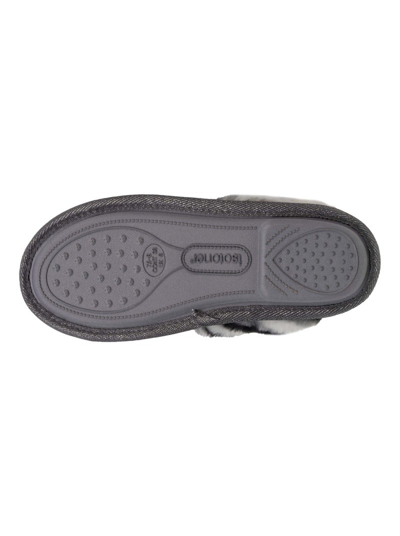 Pantofole mules Gatto di fantasia donna Isotoner Grigio grigio - Kiabi