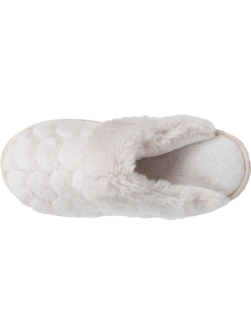 Pantofole mules gatto fantasia - morbido e confortevole donna Avorio - Kiabi
