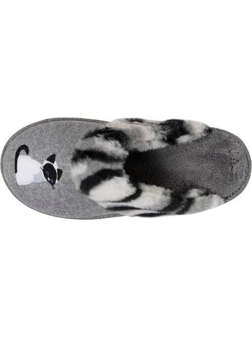 Pantofole mules gatto fantasia - morbido e confortevole donna - Kiabi Pantofole mules gatto fantasia - morbido e confortevole donna - Kiabi
