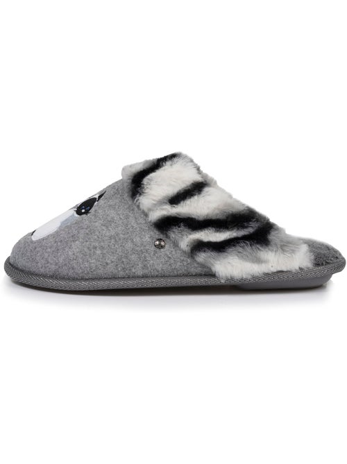 Pantofole mules gatto fantasia - morbido e confortevole donna - Kiabi Pantofole mules gatto fantasia - morbido e confortevole donna - Kiabi
