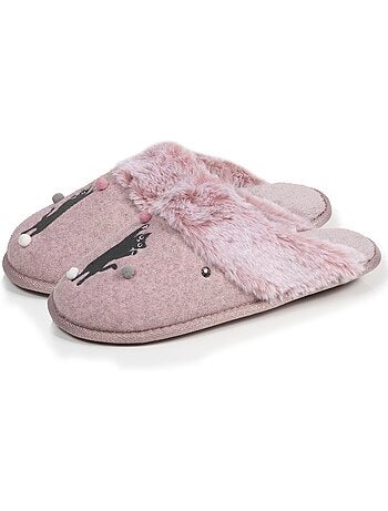 Pantofole mules gatto fantasia - morbido e confortevole donna isotoner