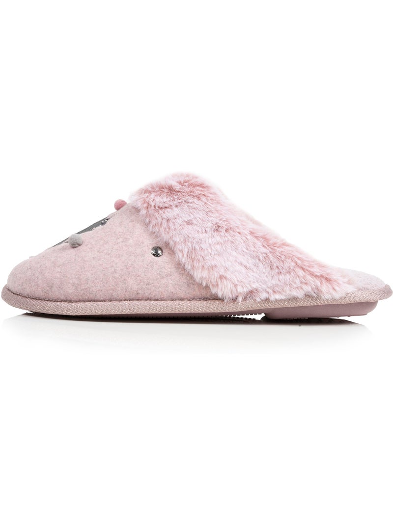 Pantofole mules gatto fantasia - morbido e confortevole donna isotoner Blu ghiacciato - Kiabi
