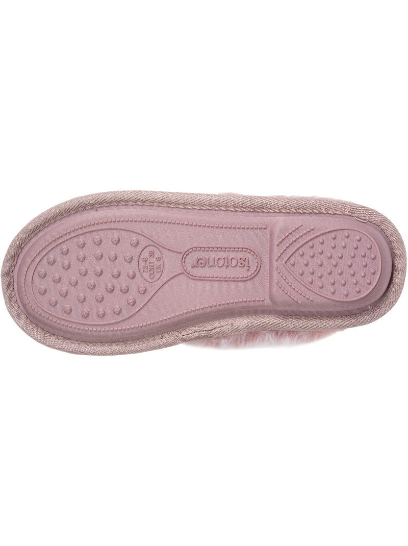 Pantofole mules gatto fantasia - morbido e confortevole donna isotoner Blu ghiacciato - Kiabi
