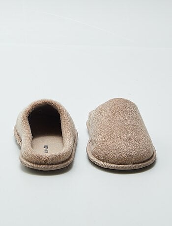 Pantofole mules in maglia bouclette