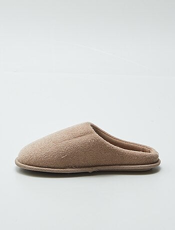 Pantofole mules in maglia bouclette