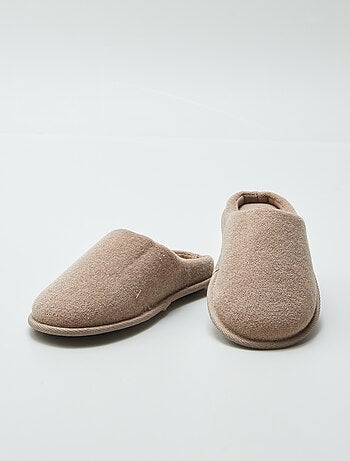 Pantofole mules in maglia bouclette