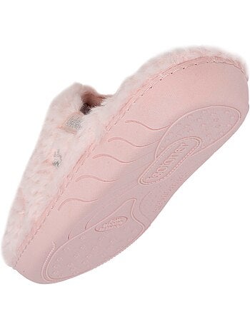 Pantofole mules in materiale morbido, suola ergonomica e bambina isotoner
