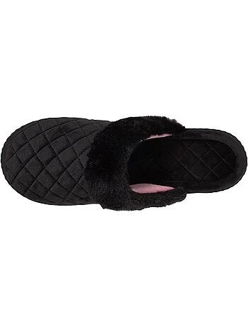 Pantofole mules in microvelluto trapuntato donna isotoner