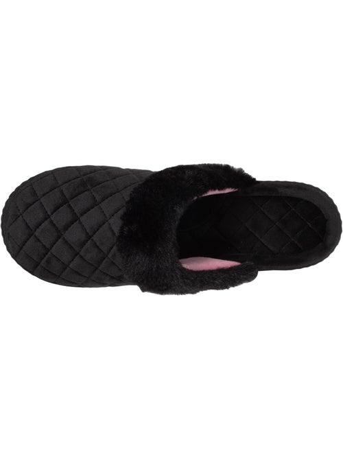 Pantofole mules in microvelluto trapuntato donna isotoner - Kiabi Pantofole mules in microvelluto trapuntato donna isotoner - Kiabi