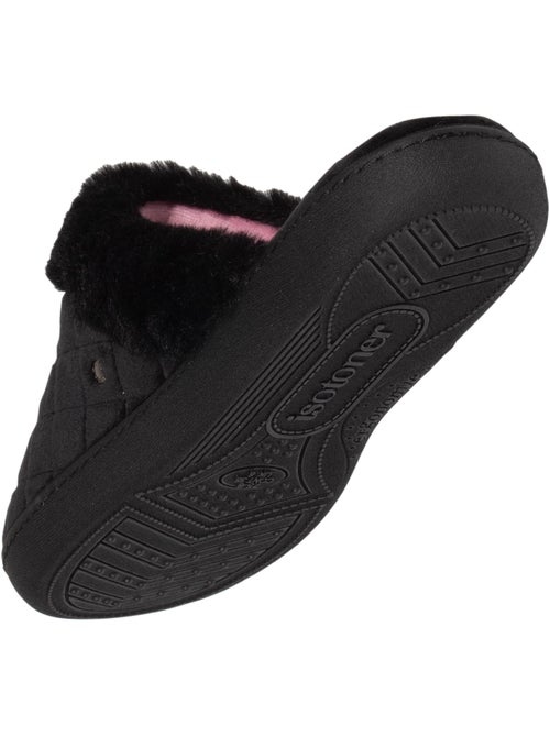 Pantofole mules in microvelluto trapuntato donna isotoner - Kiabi Pantofole mules in microvelluto trapuntato donna isotoner - Kiabi