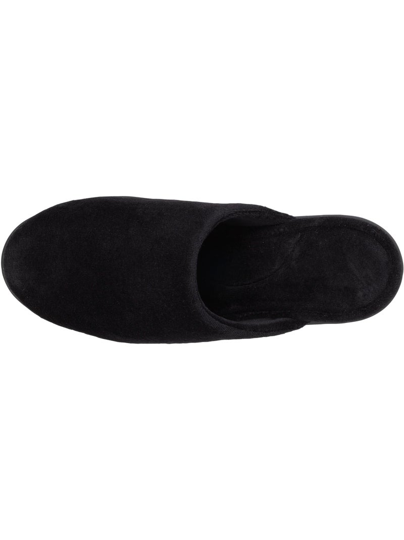 Pantofole mules in morbidissimo velluto donna isotoner Nero - Kiabi